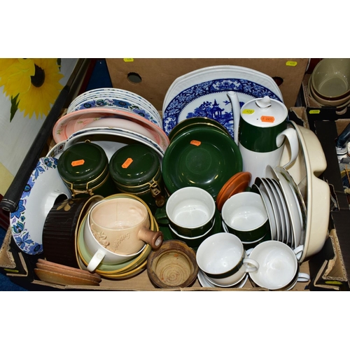 428 - SEVEN BOXES AND LOOSE CERAMCS, PICTURES, GLASSWARE, METALWARE, ETC, including a Ben Thomas jug and f... 