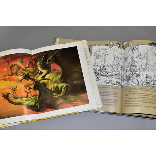 458 - FANTASY TITLES, MIRAGE, by Boris Vallejo and the Pentateuch Of The Cosmonogy, a hardback book and a ... 