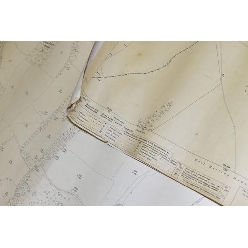 495 - MAPS 100 + 25'' Maps of East and West Sussex, printed and published by the Director General of the O... 