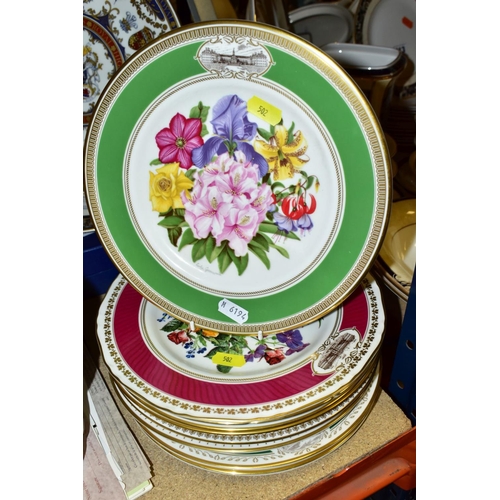 502 - TWENTY FIVE COLLECTORS PLATES, to include four Norman Rockwell designs, ten Chelsea Flower Show plat... 