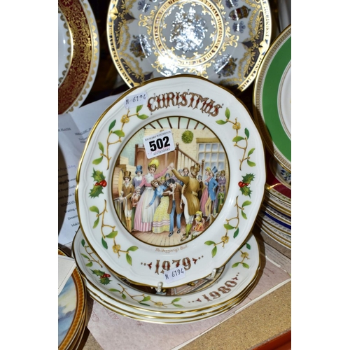 502 - TWENTY FIVE COLLECTORS PLATES, to include four Norman Rockwell designs, ten Chelsea Flower Show plat... 