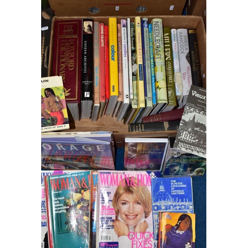 506 - BOOKS, DVD AND MAGAZINES, one hundred titles in five boxes includes biography, Science and History, ... 