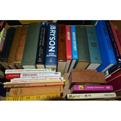 506 - BOOKS, DVD AND MAGAZINES, one hundred titles in five boxes includes biography, Science and History, ... 