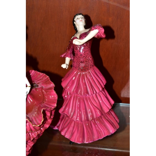 566 - TWO LIMITED EDITION COALPORT FIGURES FROM A PASSION FOR DANCE, Flamenco No 4074/9500 (some residual ... 