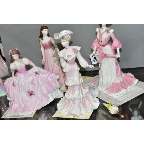 567 - FOUR COALPORT FIGURES, comprising two limited edition 'Lady Caroline in the Summer Garden Party' No.... 