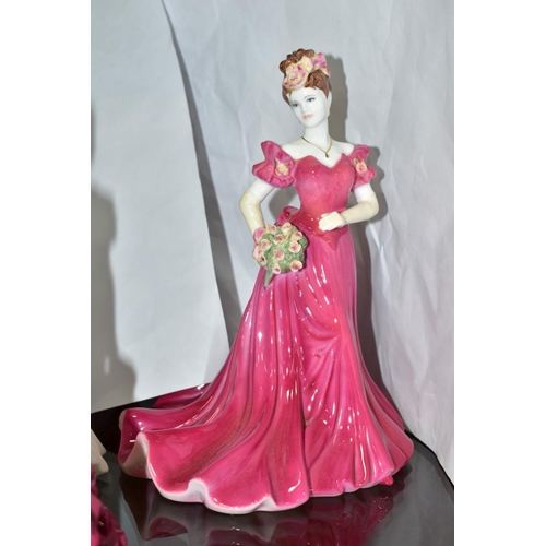 579 - FIVE COALPORT LADIES OF FASHION FIGURES, comprising 'Lorraine' (Masterclass exclusive for the year 2... 