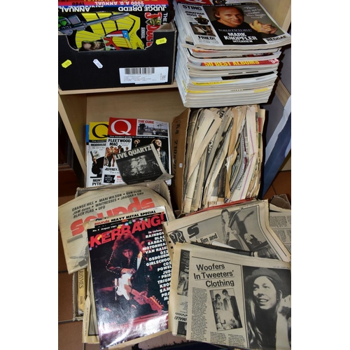 595 - BOOKS & MAGAZINES, four boxes and loose containing forty five annuals including Cor, Lion, Tiger,  B... 