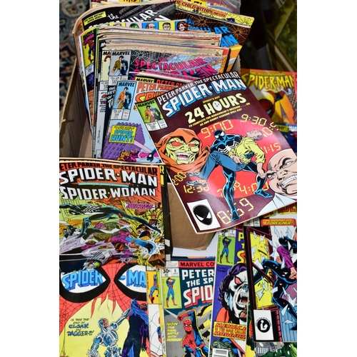 614 - A BOX OF SPIDER-MAN COMICS etc, mostly Spectacular Spider-Man including 2, 4,5,6,7,8,53,70, 84 and a... 