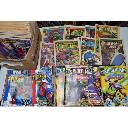 615 - TWO BOXES OF SPIDER-MAN COMICS etc to include Spider-Man and  the Zoids number 1-51, Ultimate Spider... 