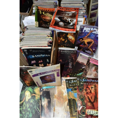 621 - FOUR BOXES OF ASSORTED COMICS, to include approximately 480 Vertigo titles, Sandman, The Dreaming Pr... 