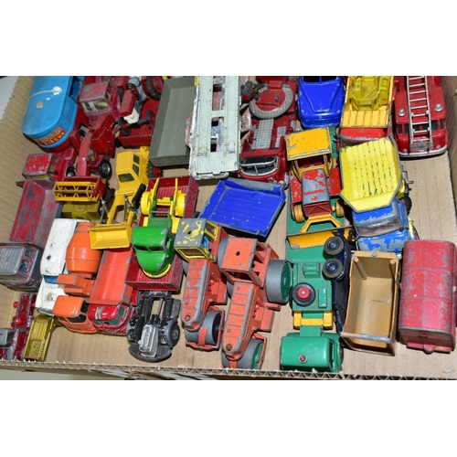 647 - A QUANTITY OF UNBOXED AND ASSORTED PLAYWORN DIECAST VEHICLES, Dinky, Corgi, Matchbox, Crescent and L... 