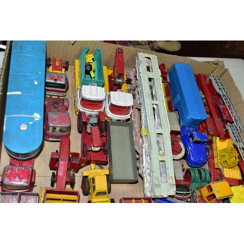 647 - A QUANTITY OF UNBOXED AND ASSORTED PLAYWORN DIECAST VEHICLES, Dinky, Corgi, Matchbox, Crescent and L... 