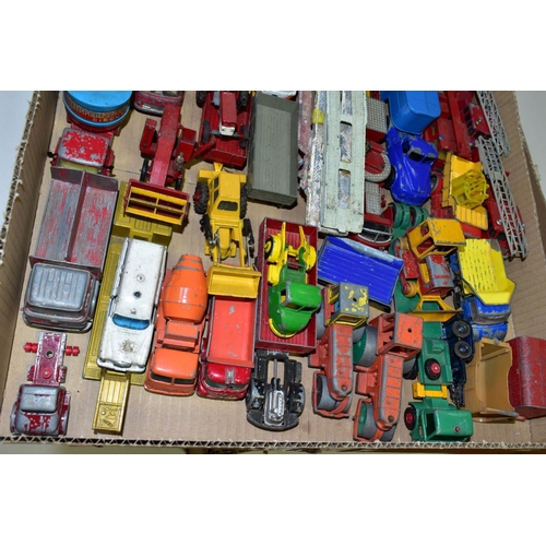 647 - A QUANTITY OF UNBOXED AND ASSORTED PLAYWORN DIECAST VEHICLES, Dinky, Corgi, Matchbox, Crescent and L... 