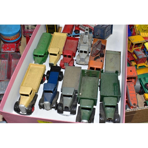 647 - A QUANTITY OF UNBOXED AND ASSORTED PLAYWORN DIECAST VEHICLES, Dinky, Corgi, Matchbox, Crescent and L... 