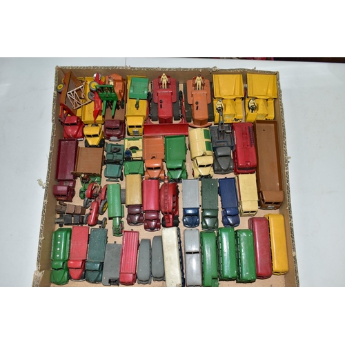 647 - A QUANTITY OF UNBOXED AND ASSORTED PLAYWORN DIECAST VEHICLES, Dinky, Corgi, Matchbox, Crescent and L... 