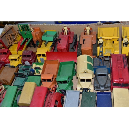 647 - A QUANTITY OF UNBOXED AND ASSORTED PLAYWORN DIECAST VEHICLES, Dinky, Corgi, Matchbox, Crescent and L... 