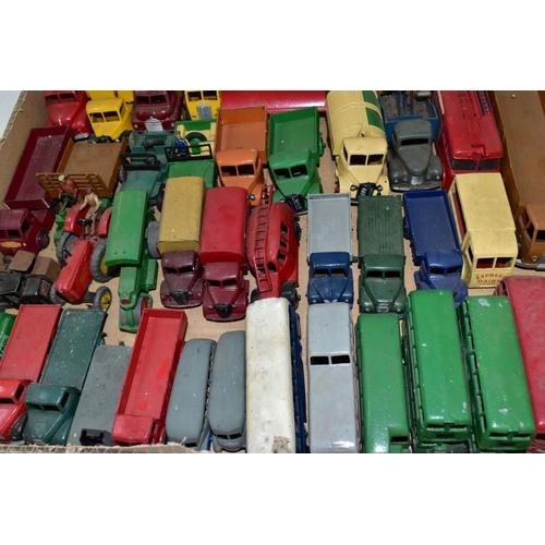 647 - A QUANTITY OF UNBOXED AND ASSORTED PLAYWORN DIECAST VEHICLES, Dinky, Corgi, Matchbox, Crescent and L... 