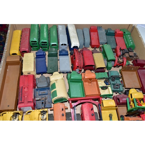 647 - A QUANTITY OF UNBOXED AND ASSORTED PLAYWORN DIECAST VEHICLES, Dinky, Corgi, Matchbox, Crescent and L... 