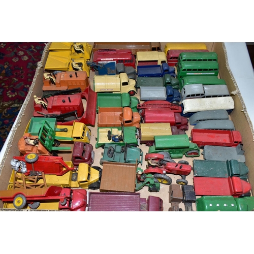 647 - A QUANTITY OF UNBOXED AND ASSORTED PLAYWORN DIECAST VEHICLES, Dinky, Corgi, Matchbox, Crescent and L... 