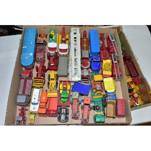 647 - A QUANTITY OF UNBOXED AND ASSORTED PLAYWORN DIECAST VEHICLES, Dinky, Corgi, Matchbox, Crescent and L... 