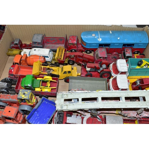 647 - A QUANTITY OF UNBOXED AND ASSORTED PLAYWORN DIECAST VEHICLES, Dinky, Corgi, Matchbox, Crescent and L... 