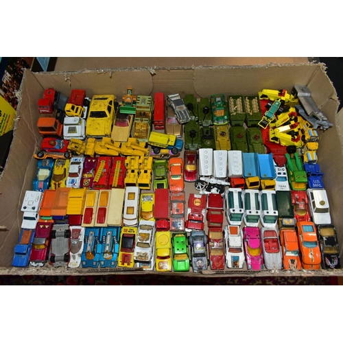 676 - A QUANTITY OF UNBOXED AND ASSORTED PLAYWORN DIECAST VEHICLES, Corgi, Matchbox, Majorette and Tonka, ... 