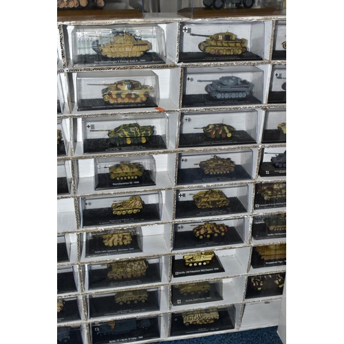 686 - A QUANTITY OF BOXED MAINLY AMER DIECAST GERMAN MILITARY VEHICLES, majority approximately 1/72 scale,... 