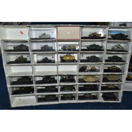 687 - A QUANTITY OF BOXED MAINLY AMER DIECAST ASSORTED MILITARY VEHICLES, majority approximately 1/72 scal... 