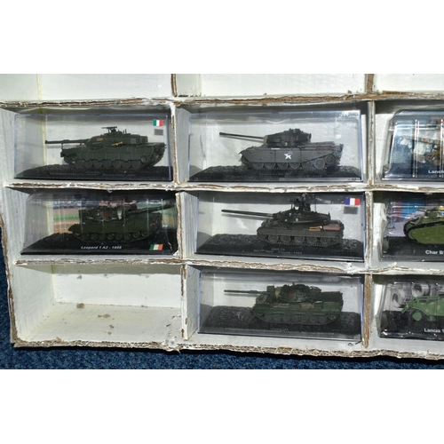 687 - A QUANTITY OF BOXED MAINLY AMER DIECAST ASSORTED MILITARY VEHICLES, majority approximately 1/72 scal... 