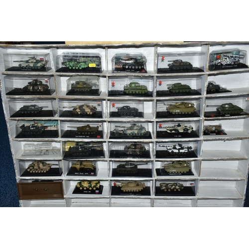 687 - A QUANTITY OF BOXED MAINLY AMER DIECAST ASSORTED MILITARY VEHICLES, majority approximately 1/72 scal... 