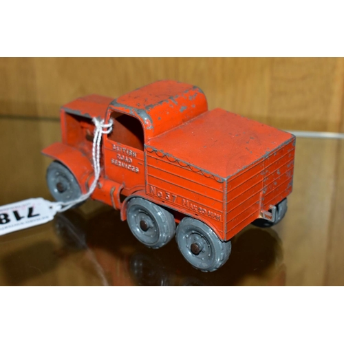 718 - AN UNBOXED MOKO LESNEY PRIME MOVER, playworn condition, missing both engine covers, no trailer or bu... 