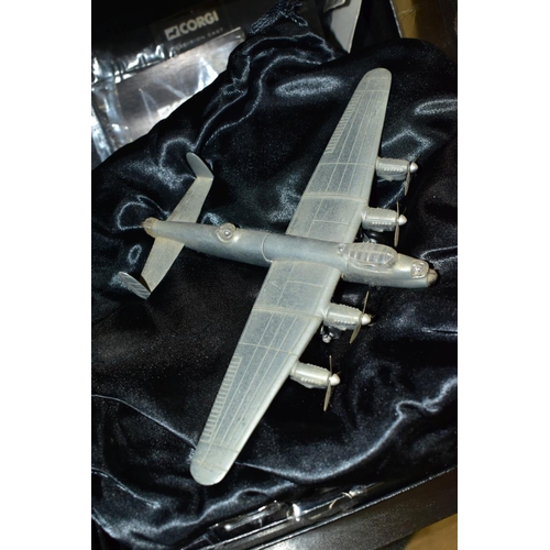 719 - TWO BOXED CORGI CLASSICS PRECISION CAST MODEL AIRCRAFT, Supermarine Spitfire, No G50041 and Avro Lan... 