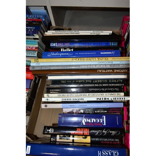 734 - BOOK: THE ARTS, approximately one hundred titles, mostly hardback, in three boxes to include, Encycl... 