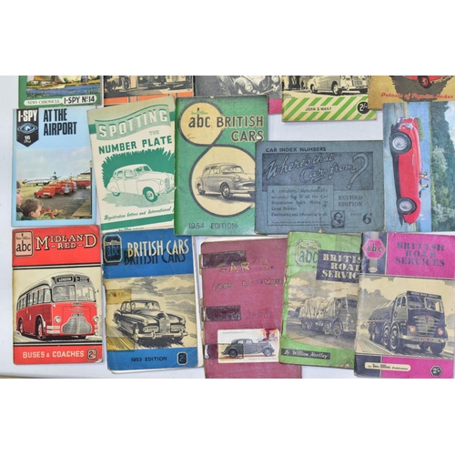 763 - A QUANTITY OF IAN ALLAN A.B.C. BOOKS, mainly from the 1950's, all are car or transport related, no r... 