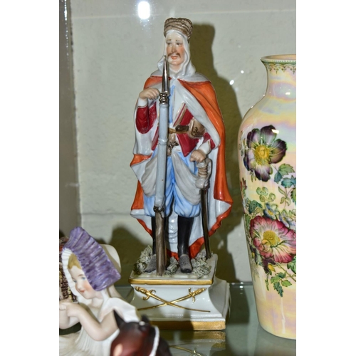 793 - A GROUP OF CERAMICS AND FIGURES, to include Royal Doulton matt glaze 'Bon Appetit' HN2444, Capodimon... 