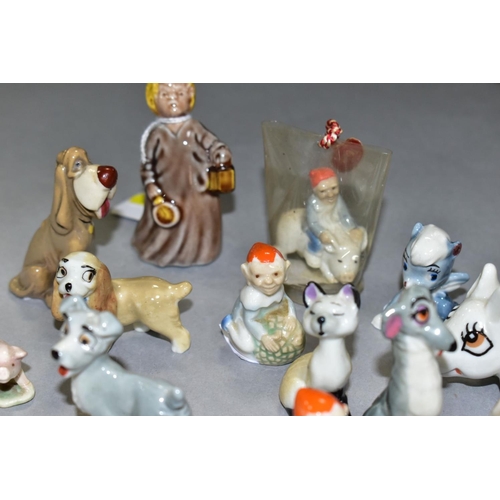 799 - A SMALL GROUP OF WADE WHIMSIES etc, to include Nursery Favourite 'Wee Willie Winkie', Walt Disney ch... 