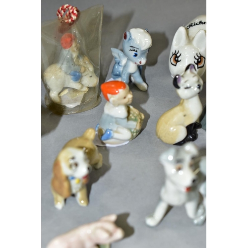 799 - A SMALL GROUP OF WADE WHIMSIES etc, to include Nursery Favourite 'Wee Willie Winkie', Walt Disney ch... 