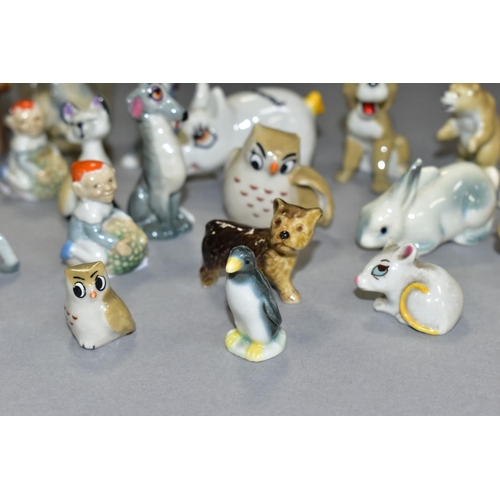 799 - A SMALL GROUP OF WADE WHIMSIES etc, to include Nursery Favourite 'Wee Willie Winkie', Walt Disney ch... 