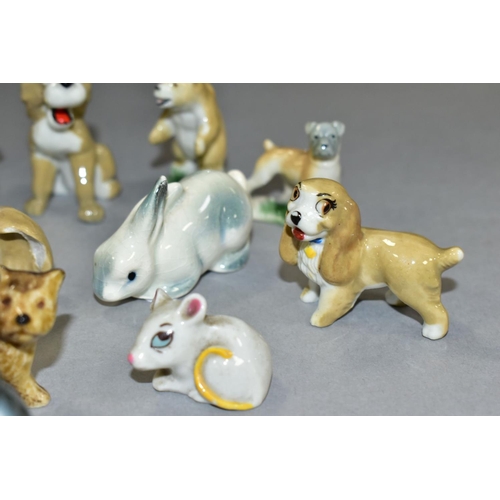 799 - A SMALL GROUP OF WADE WHIMSIES etc, to include Nursery Favourite 'Wee Willie Winkie', Walt Disney ch... 