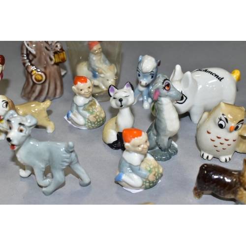 799 - A SMALL GROUP OF WADE WHIMSIES etc, to include Nursery Favourite 'Wee Willie Winkie', Walt Disney ch... 