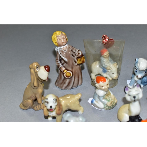 799 - A SMALL GROUP OF WADE WHIMSIES etc, to include Nursery Favourite 'Wee Willie Winkie', Walt Disney ch... 