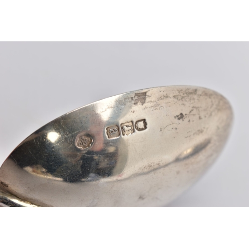 65A - TWO SILVER REPLICA SPOONS, comprising an Edwardian silver anointing spoon, by Elkington Co. Ltd, Bir... 