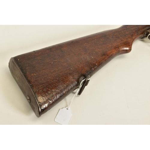 115 - A STEYR MANNLICHER MODEL 95 MILITARY RIFLE CONVERTED TO .410'', the magazine had a plate welded acro... 