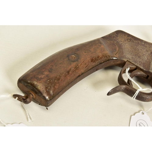 116 - A 27MM HEBEL GERMAN WWI FLARE/SIGNAL PISTOL, in correct working order, the metal work has lost all i... 