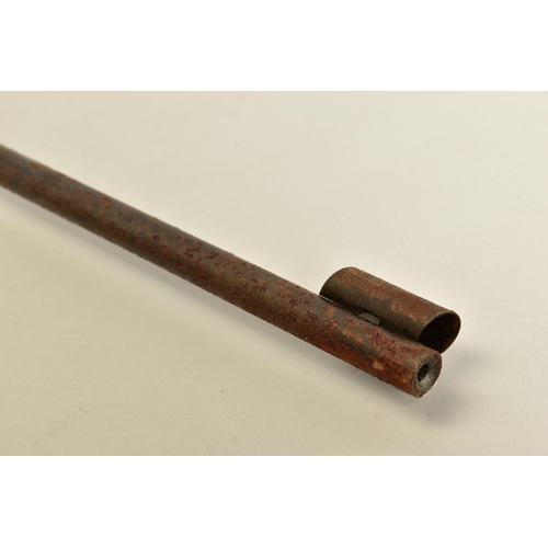 121 - A .22'' DIANA MODEL G27 AIR RIFLE, it is in working order and complete but its former blue surfaces ... 