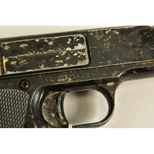 124 - A BB DIANA G10 REPEATER AIR PISTOL, in working order with a loss of a considerable amount of its jap... 