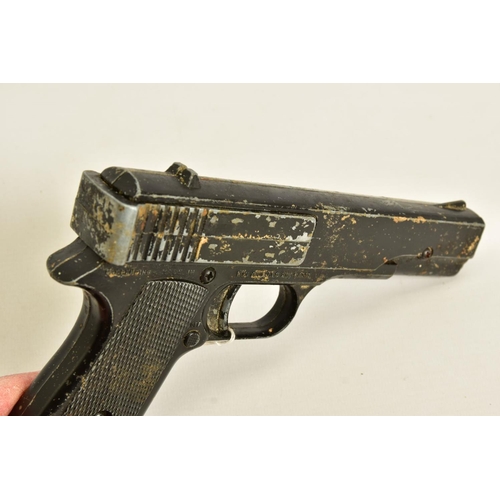 124 - A BB DIANA G10 REPEATER AIR PISTOL, in working order with a loss of a considerable amount of its jap... 