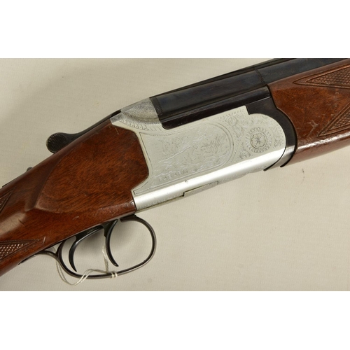 125 - A 12 BORE 70MM (2¾) CHAMBERED OVER THE UNDER NON EJECTOR SHOTGUN BY FABARM OF ITALY, bearing serial ... 
