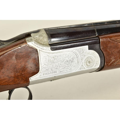 125 - A 12 BORE 70MM (2¾) CHAMBERED OVER THE UNDER NON EJECTOR SHOTGUN BY FABARM OF ITALY, bearing serial ... 