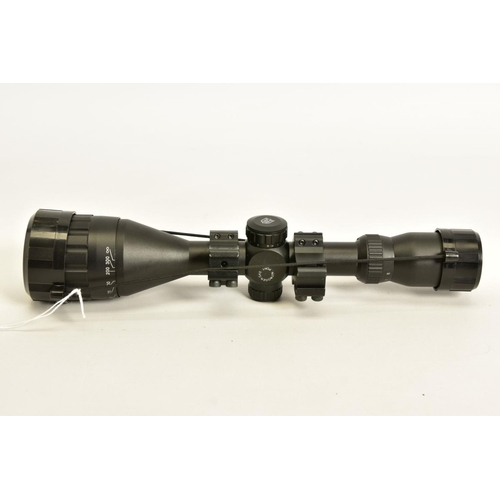 135 - A NIKO STIRLING 3.9 X 50 RIFLE SCOPE and mounts, it appears to be in unused condition